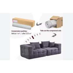 Canapé Compressé de Qualité – Confort, Design et Gain de Place